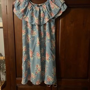 Cotton chambray dress